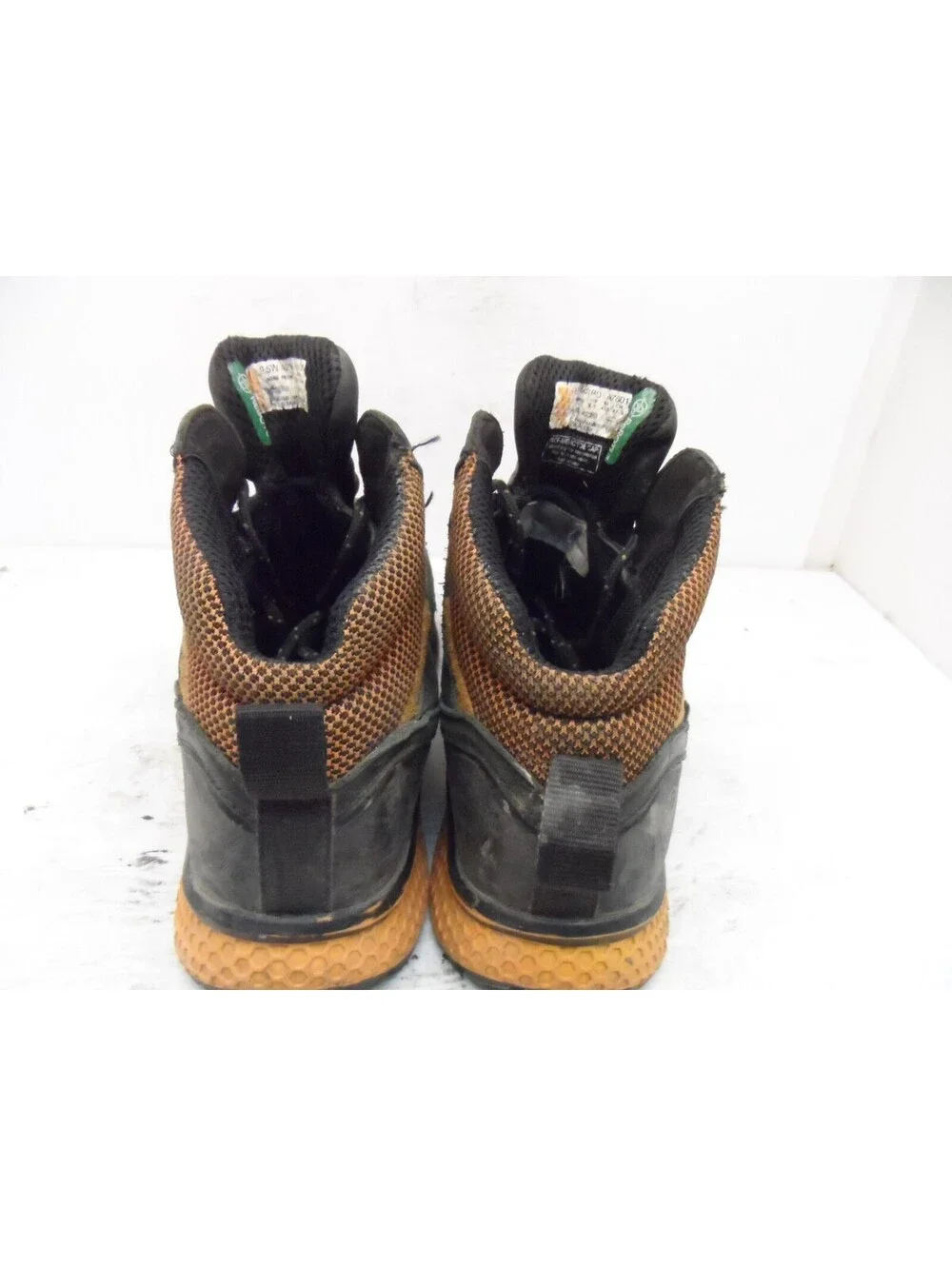 Timberland PRO Men's Mid Reaxion CT Safety Work Boots A21RU Black/Orange 9.5W